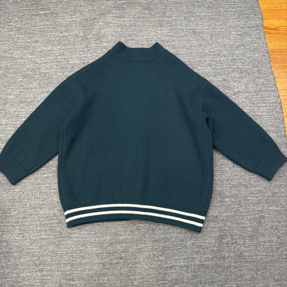 Trunk Project Cardigan Sweater Large Green Wool Jacket Oversized Varsity Classic - Picture 2 of 11